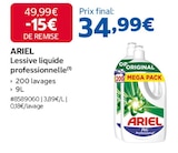 Lessive liquide professionnelle - ARIEL en promo chez Costco Créteil à 34,99 €