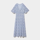 Robe longue col V manches papillons ecru femme grande taille à 20,99 € dans le catalogue La Halle