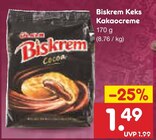 Keks Kakaocreme im Netto Marken-Discount Prospekt Keks Kakaocreme von Biskrem im aktuellen Netto Marken-Discount Prospekt für 1,49 €