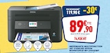 Mprimante multifonction jet d’encre workforce - EPSON en promo chez Bureau Vallée La Rochelle à 89,90 €