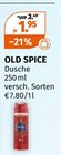 Dusche im Angebot bei Müller in Mainz Dusche Angebote von OLD SPICE bei Müller Mainz für 1,95 €