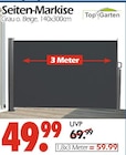 Seiten-Markise im Angebot bei Wreesmann in Bremerhaven Seiten-Markise Angebote von Top Garten bei Wreesmann Bremerhaven für 49,99 €
