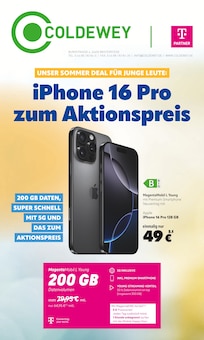 Aktueller Detlef Coldewey GmbH Prospekt "iPhone 16 Pro zum Aktionspreis" Seite 1 von 8 Seiten