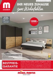 Schlafzimmer im Möbel Martin Prospekt in Pirmasens Aktueller Möbel Martin Prospekt mit Schlafzimmer, "Ihr neues Zuhause zum Wohlfühlen!", Seite 1