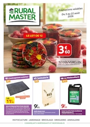 Catalogue Jardineries & Animaleries de Rural Master à Susville, avec 16 pages Prospectus Jardineries & Animaleries de Rural Master à Susville: "RURAL MASTER", 16 pages, 03/08/2026 - 22/08/2026