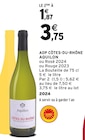 Promo AOP Côtes-du-Rhône à 1,87 € dans le catalogue Intermarché à Thiers