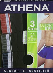 Lot de 3 boxers homme BIO - Géant Casino à Aix-en-Provence Lot de 3 boxers homme BIO en promo chez Géant Casino Aix-en-Provence à 17,92 €
