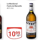 Pastis de Marseille Angebote von Le Meridional bei GLOBUS Krefeld für 10,99 €