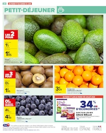 Prix et réduction Avocat dans le prospectus Carrefour en cours Offre Avocat dans le catalogue Carrefour du moment à la page 22