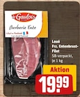 Loué Frz. Entenbrust-Filet im REWE Prospekt Loué Frz. Entenbrust-Filet von le Gaulois im aktuellen REWE Prospekt für 19,99 €
