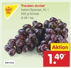 Trauben dunkel im Netto Marken-Discount Prospekt Trauben dunkel von im aktuellen Netto Marken-Discount Prospekt für 1,49 €