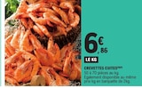 Crevettes cuites à 6,86 € dans le catalogue E.Leclerc