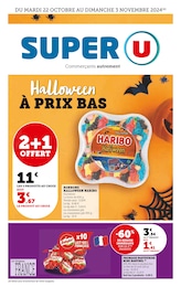 Catalogue Super U en cours à Gauville et aux alentours : «HALLOWEEN À PRIX BAS» avec 40 pages, valable du 22/10/2024 au 03/11/2024