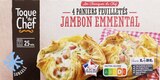 Promo 4 paniers feuilletés jambon-emmental à 1,69 € dans le catalogue Lidl à Le Tignet