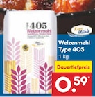 Weizenmehl Type 405 für 0,59 € bei Netto Marken-Discount im Angebot Weizenmehl Type 405 im aktuellen Netto Marken-Discount Prospekt