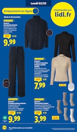 Prix et réduction Chemise dans le prospectus Lidl en cours Offre Chemise dans le catalogue Lidl du moment à la page 70