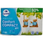 Papier hygiénique Confort Compact - CARREFOUR ESSENTIAL dans le catalogue Carrefour