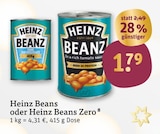 Beans oder Heinz Beans Zero Angebote von Heinz bei tegut Offenbach für 1,79 €