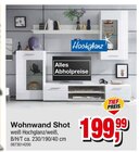 Wohnwand Shot Angebote bei Die Möbelfundgrube Homburg für 199,99 €