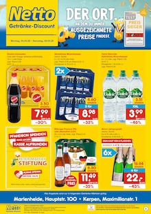 Netto Marken-Discount Prospekt DER ORT, AN DEM DU IMMER AUSGEZEICHNETE PREISE FINDEST. mit 2 Seiten