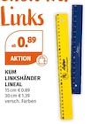 Linkshänder Lineal im Müller Prospekt Linkshänder Lineal von KUM im aktuellen Müller Prospekt für 0,89 €