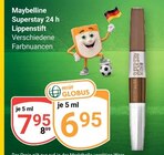 Superstay 24 h Lippenstift Angebote von Maybelline bei GLOBUS Koblenz für 7,95 €