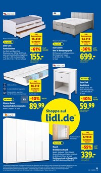Bett im Lidl Prospekt "LIDL LOHNT SICH" mit 68 Seiten (Bonn)
