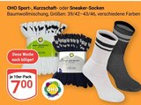 Sport-Socken im Angebot bei GLOBUS in Willich Sport-Socken Angebote von OHO bei GLOBUS Willich für 7,00 €