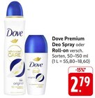Premium Deo Spray im Angebot bei E center in Schwäbisch Gmünd Premium Deo Spray Angebote von Dove bei E center Schwäbisch Gmünd für 2,79 €