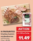 Irisches Lammnackenkarree im Angebot bei Kaufland in Homburg Irisches Lammnackenkarree Angebote von K-FAVOURITES bei Kaufland Homburg für 11,49 €