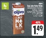 Soya Drink im Angebot bei EDEKA in Jena Soya Drink Angebote von alpro bei EDEKA Jena für 1,49 €