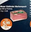 Südtiroler Markenspeck von Moser im aktuellen V-Markt Prospekt für 5,99 €