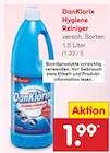 Hygiene Reiniger Angebote von DanKlorix bei Netto Marken-Discount Halberstadt für 1,99 €