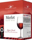 IGP Pays d’Oc Merlot rouge CLUB DES SOMMELIERS en promo chez Géant Casino IGP Pays d’Oc Merlot rouge CLUB DES SOMMELIERS dans le catalogue Géant Casino