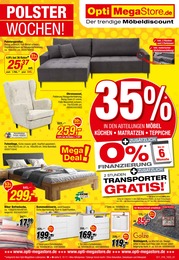 Opti-Megastore Prospekt für Murrhardt mit 16 Seiten Opti-Megastore Prospekt für Murrhardt: Polsterwochen 35% + 0%-Finanzierung, 16 Seiten, 23.09.2023 - 21.10.2023