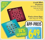 Mini Pralines im Angebot bei WEZ in Löhne Mini Pralines Angebote von Lindt bei WEZ Löhne für 6,49 €