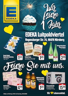 EDEKA Prospekt "Wir feiern 1 Jahr" mit  Seiten (Nürnberg)