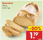 Aktuelle Brötchen Angebote bei Netto Marken-Discount in Ulm Aktuelles Bauernbrot Angebot bei Netto Marken-Discount in Ulm ab 1,19 €
