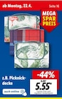 Aktuelles z.B. Picknickdecke Angebot bei Lidl in Gelsenkirchen ab 5,55 €