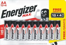 Lot de 16 piles max - Carrefour Market à Vitry-sur-Seine Lot de 16 piles max en promo chez Carrefour Market Vitry-sur-Seine à 12,10 €
