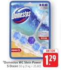 WC Stein Power 5 Ocean Angebote von Domestos bei E center Frankenthal für 1,29 €
