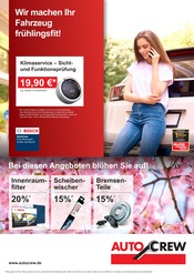 Aktueller AutoCrew Prospekt mit Auto, "Wir machen Ihr Fahrzeug frühlingsfit!", Seite 1