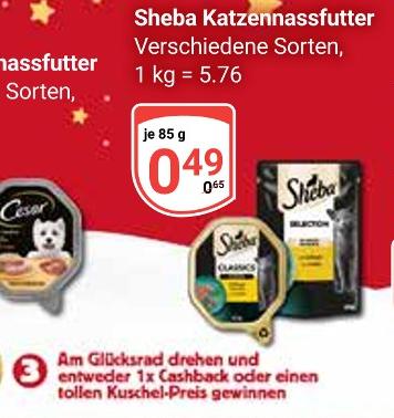 Katzennassfutter Angebote von Sheba bei GLOBUS Erfurt für 0,49 €