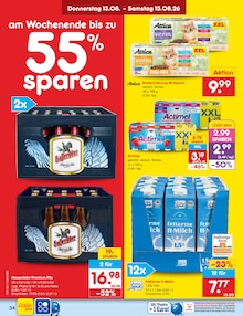 Milch im Netto Marken-Discount Prospekt "Aktuelle Angebote" mit 63 Seiten (Hamburg)