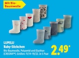 Baumwolle im Lidl Prospekt Baby-Söckchen von LUPILU im aktuellen Lidl Prospekt für 2,49 €