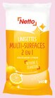 Lingettes multi-surfaces 2 en 1 fraîcheur citron x40 - Netto en promo à 0,47 € chez Netto Lingettes multi-surfaces 2 en 1 fraîcheur citron x40 - Netto dans le catalogue Netto