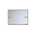 Miroir avec tablette décor imitation bois clair AUTHENTIK 80 x 60 cm en promo chez Brico Dépôt Levallois-Perret à 59,90 €