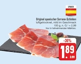 Original spanischer Serrano-Schinken im aktuellen Prospekt bei EDEKA in Reichenbach