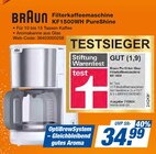 Aktuelles Filterkaffeemaschine KF1500WH PureShine Angebot bei expert in Chemnitz ab 34,99 €