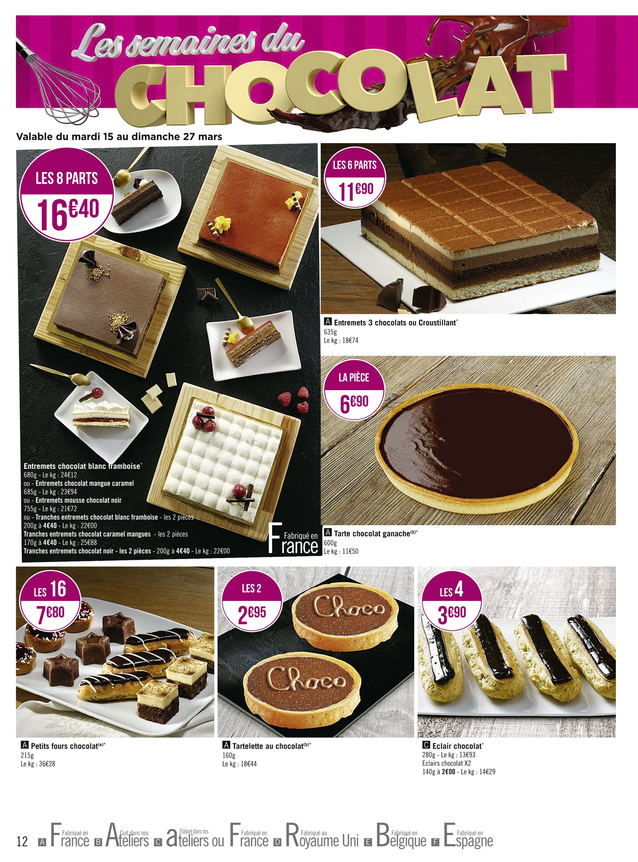 E Leclerc Gateau A La Framboise Prix Et Promos Dans Le Catalogue De La Semaine